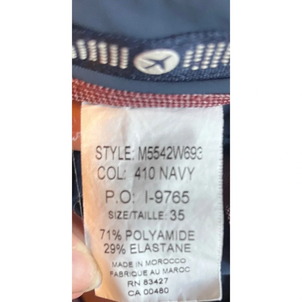 Ballin Innovation Performance Navy Blue Stretch Pants Mens 35 M5542W693 Trousers